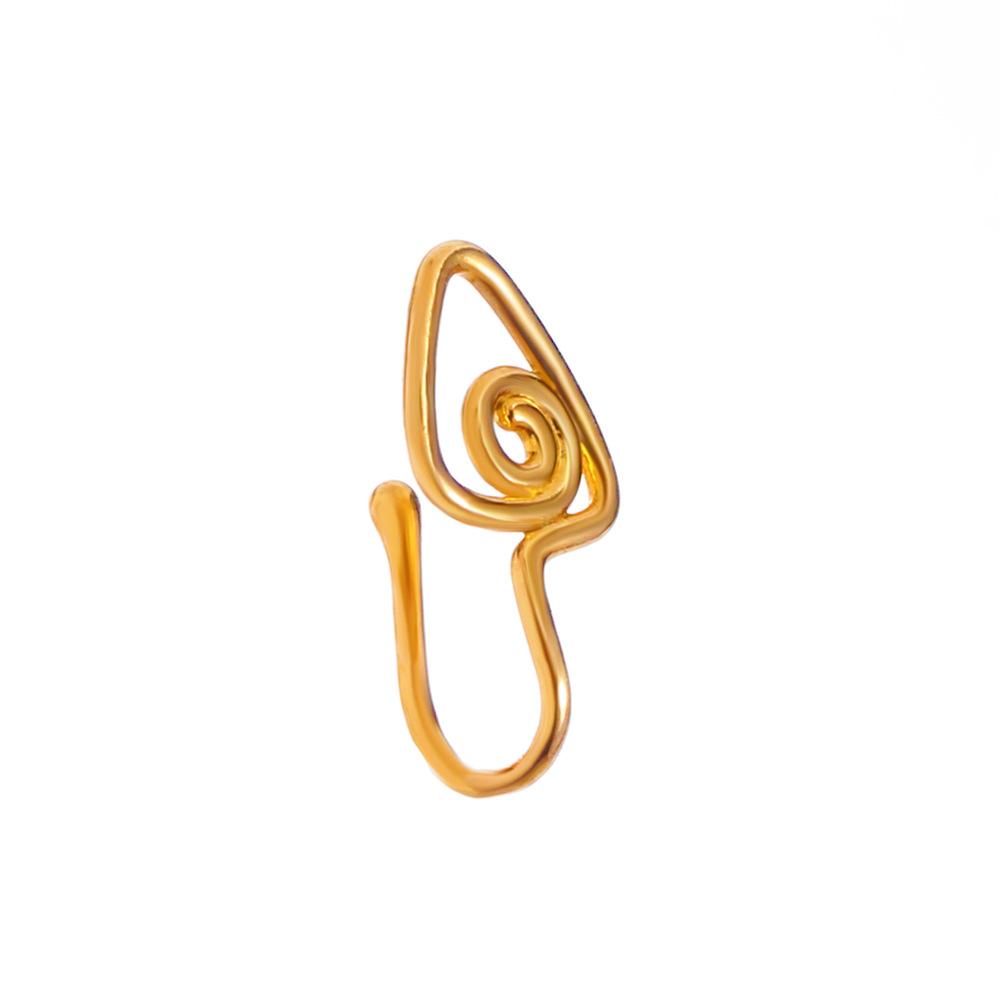 Zircon U-shaped nose clip African personality piercing-free fake nose ring nose decoration puncture jewelry