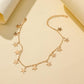 Simple Star Necklace Personality Glossy Pentagram Short Clavicle Necklace Fashion Versatile Cold Necklace