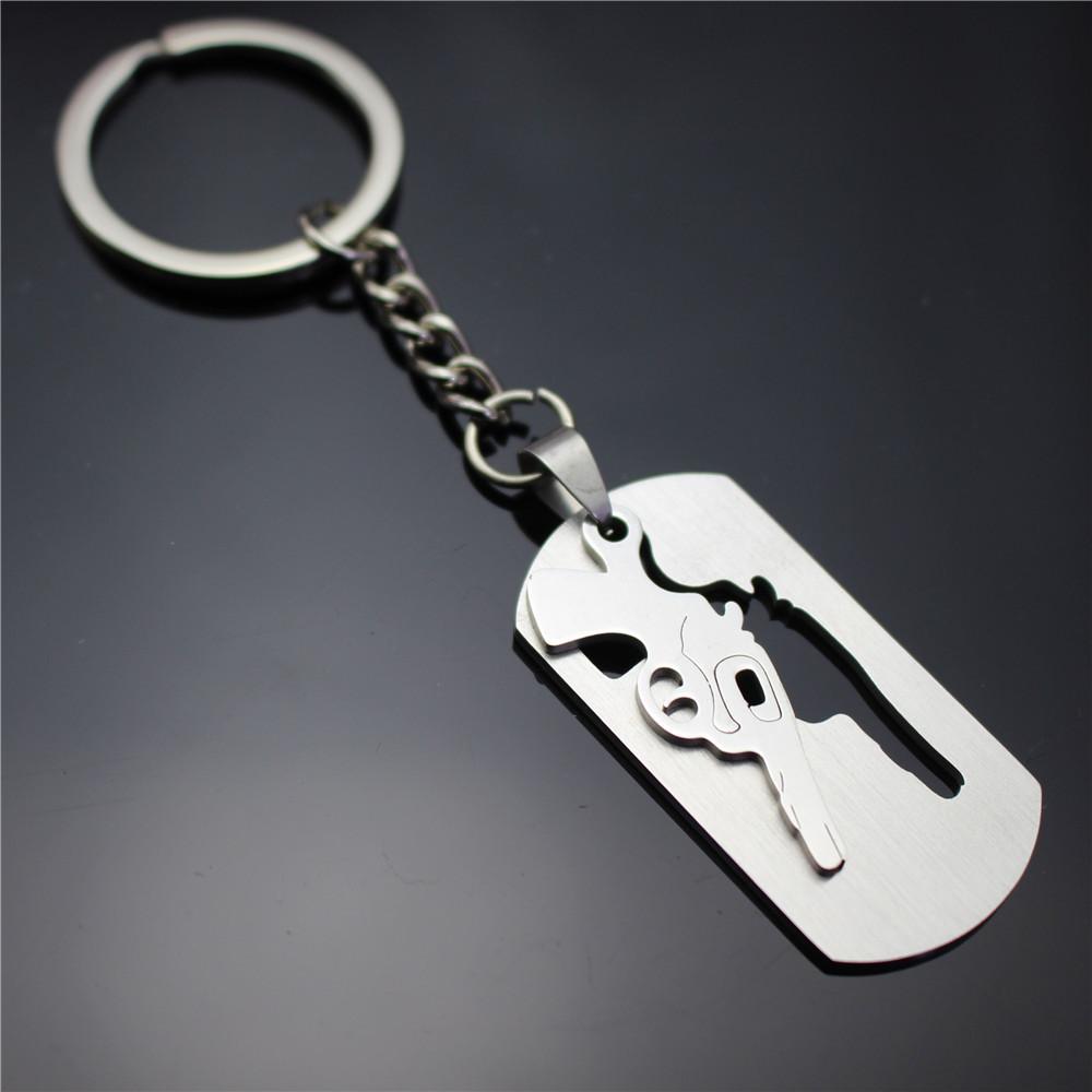 Skull, dollar, rudder, pentagram, leaf, game peripheral, stainless steel key ring, pendant, key chain, direct supply