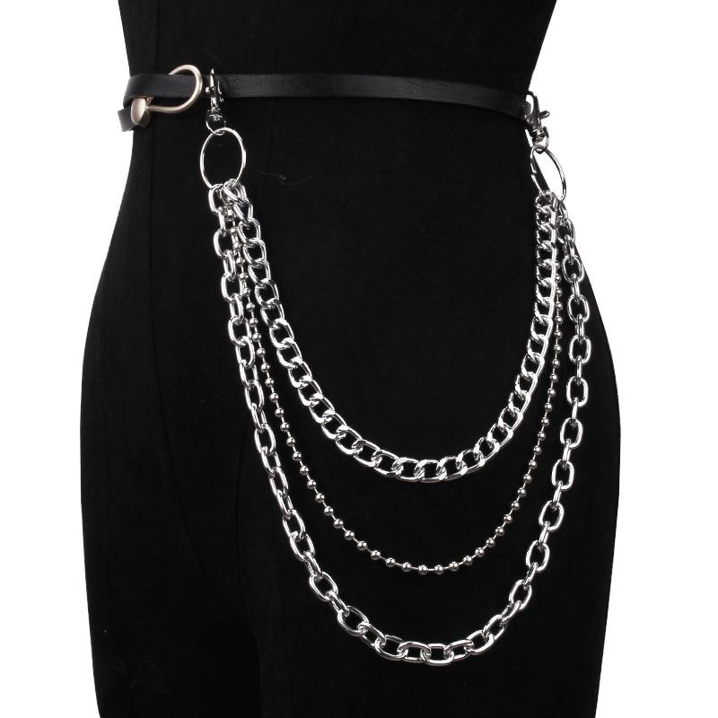 Jewelry simple retro hip-hop pants chain female cool trendy punk metal denim chain pants chain