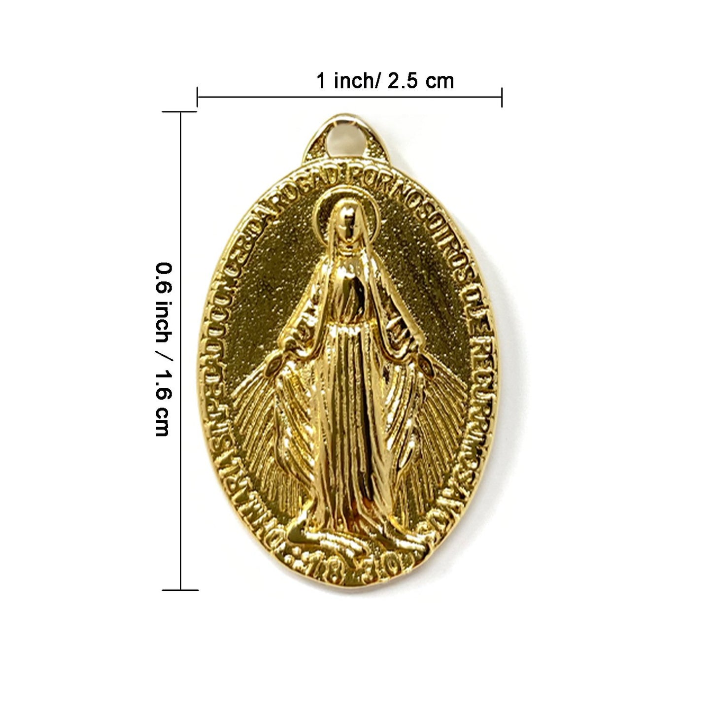 Gold Plated Our Lady Pendant Necklace Religious Accessories Jewelry Accessories