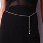 Delicate Rose Flower Fashion Decoration Metal Waist Chain Women Dress Belt Accessories