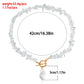 Jewelry Large Shaped Pearl OT Buckle Necklace Femininity Fashion Transparent White Turquoise Necklace