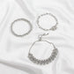 Diamond Bracelet Set Punk Hip Hop Cuban Thick Chain Bracelet Personality Simple Snake Bone Chain