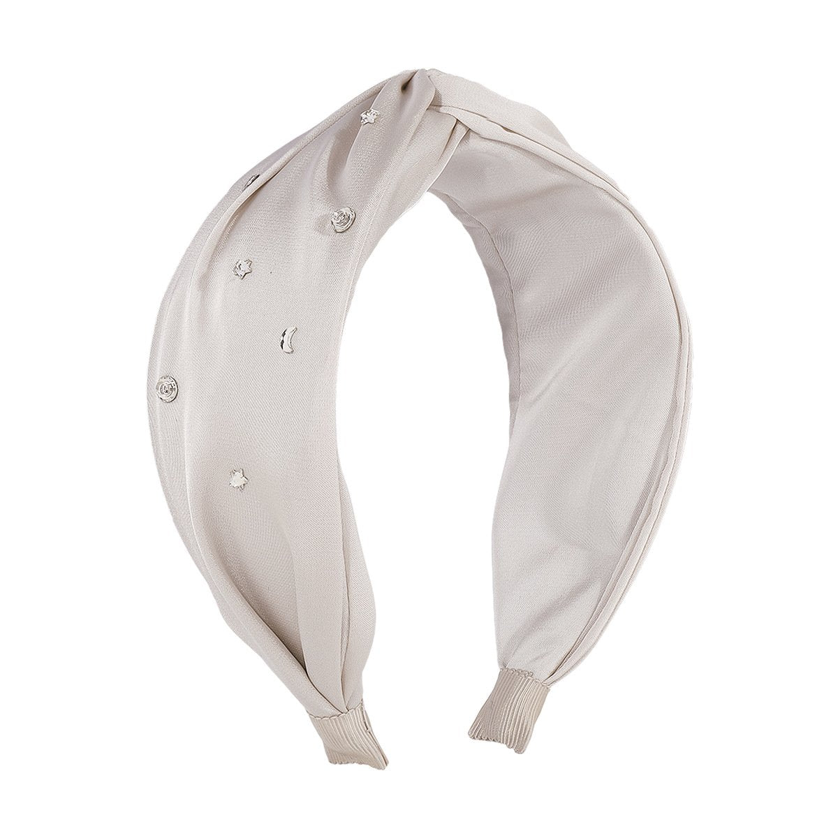 F4196 Fashion hair hoop fabric wide side star moon rhinestone head hoop internet celebrity simple hair accessories for women