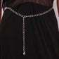 Versatile metal fashion waist chain popular ball pendant belt youth student belt dress girdle