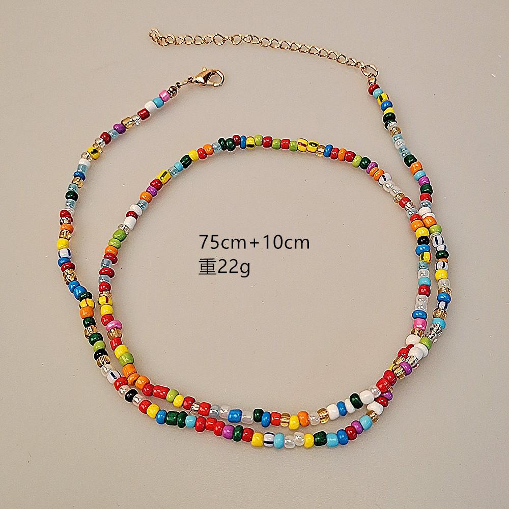 Jewelry Handmade Colorful Rice Beads Waist Decoration Beach Chain Summer Popular Waist Chain Women