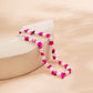 Jewelry ethnic niche imitation pearl simple necklace retro color beaded turquoise clavicle chain