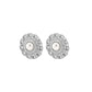 Jewelry French retro micro-inlaid pearl temperament earrings small fragrance irregular simple earrings female
