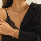 Jewelry Niche Hollow Metal Chain Hip Hop Necklace Geometric Simple Personality Snake Bone Chain Necklace