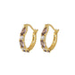 Earrings Fashion Simple Gemstone Earrings Personality Sweet Zircon Earrings Jewelry