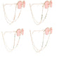 Jewelry trendy color dripping oil flower glasses chain accessories mask hanging chain female