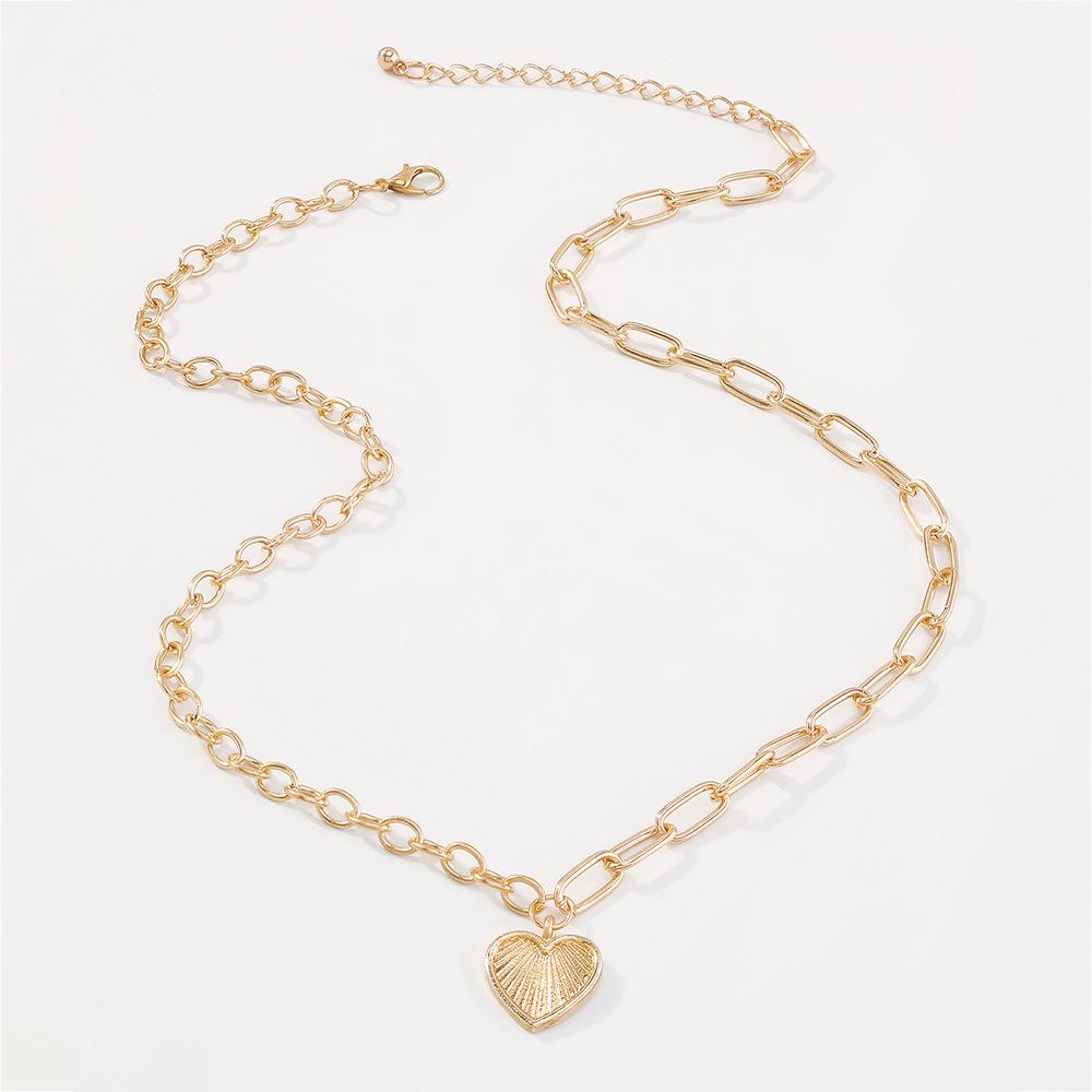 N853 Popular Jewelry Cold Simple Pendant Necklace Women's Geometric Love Elegant Clavicle Chain