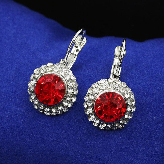 Jewelry Classic Moon River Earrings Diamond Round Versatile Earrings