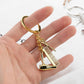 Fashion and simple key chain personality creative wash cut blow shape hanging buckle jewelry