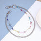 Jewelry ins creative color pin double-layer pants chain personality hip-hop punk metal waist chain female