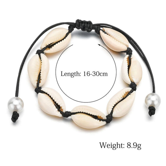 Accessories Boho Vintage Seashell Necklace Bracelet Set Ornament
