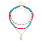 Jewelry fashion multi-layer color bohemian pearl pendant necklace necklace personality versatile necklace