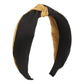 F5282 Personalized stripes and contrasting color headband fashion sweet knotted headband retro double geometric hair accessories for women