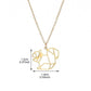 Necklace Cute Hollow Squirrel Necklace Female Geometric Stitching Personality Animal Pendant Clavicle Chain