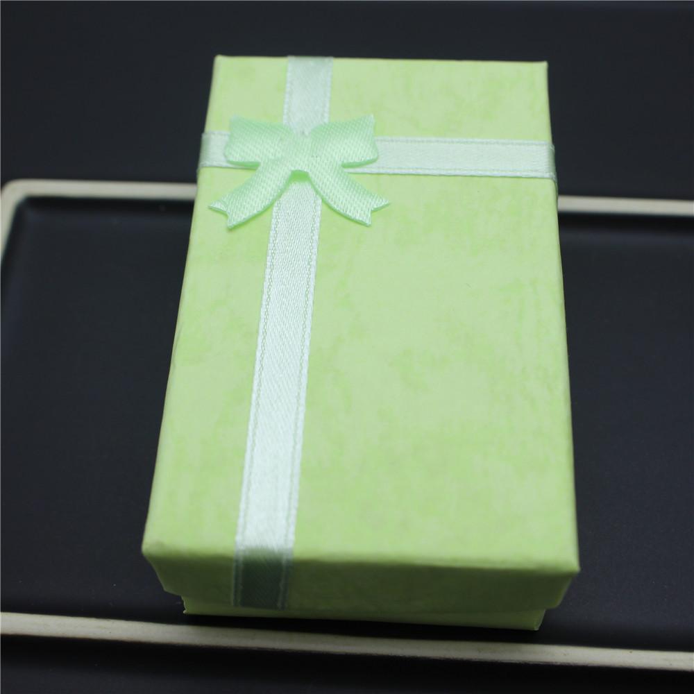 Heaven and Earth Cover Packaging Box Bowknot Decoration Jewelry Box Rectangular Necklace Ring Jewelry Box