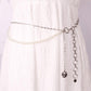 Sexy pure desire pearl double waist chain female fashion trend ins portrait metal chain ring body chain