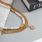 Jewelry Ethnic Soft Pottery Color Necklace Trendy Personality Metal Diamond Eye Pendant Necklace Female