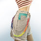Fashion Rainbow Candy Color Resin Metal Chain Punk Hip Hop Double Pants Chain