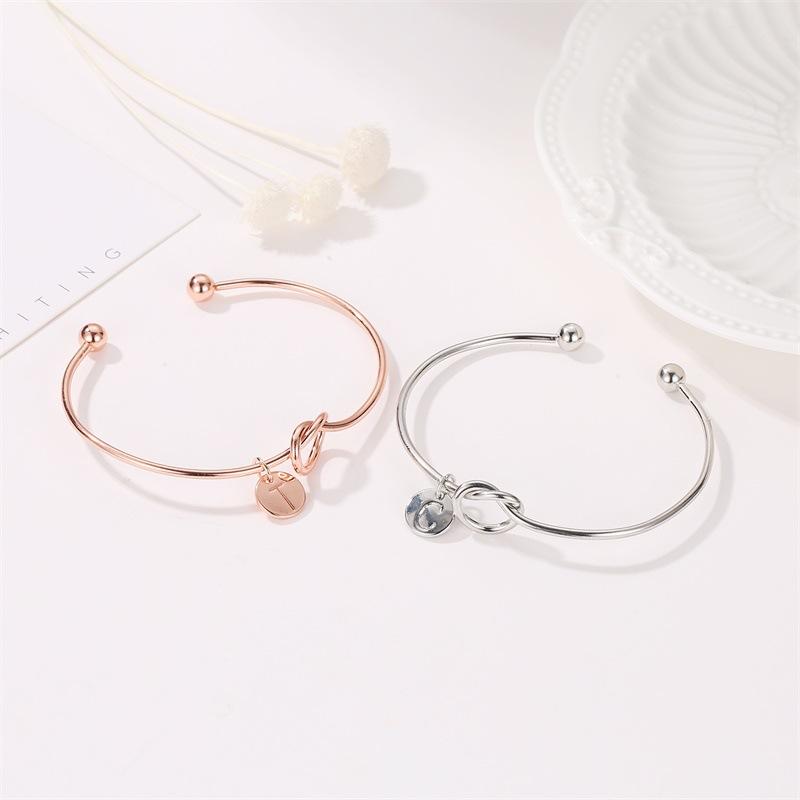 Letter Knotted Bracelet Trend Personality Versatile 26 English Numbers Bracelet Bracelet