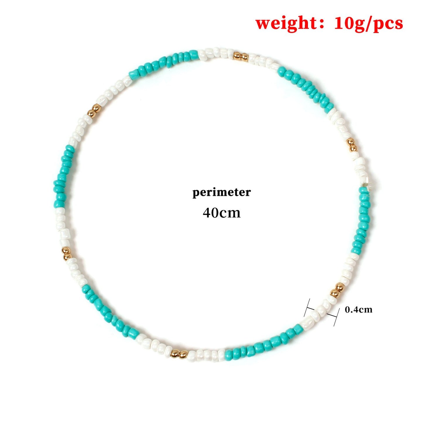 Jewelry Necklace Clavicle Chain Handmade Versatile Color Bead Necklace Necklace Women