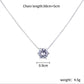 Jewelry fashion simple single zircon necklace sweet micro-inlaid pendant