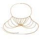 Jewelry sexy metal chain chest chain bikini chest chain female simple hollow cross body chain