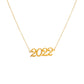 Personalized Fashion Year Necklace Stainless Steel Hollow Number Necklace