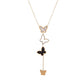 Original fresh small butterfly necklace light luxury niche stainless steel collarbone chain inssen series for girlfriend