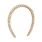 F4473 Creative fashion small fragrance headband French light luxury temperament elegant gold beads simple non-slip headband