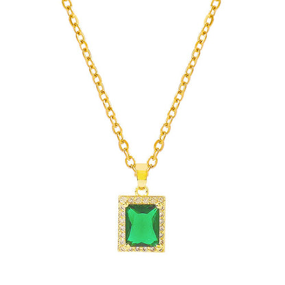 ZN165 Niche Necklace Retro Design Fashion Necklace Personality Geometric Elegant Internet Celebrity Pendant
