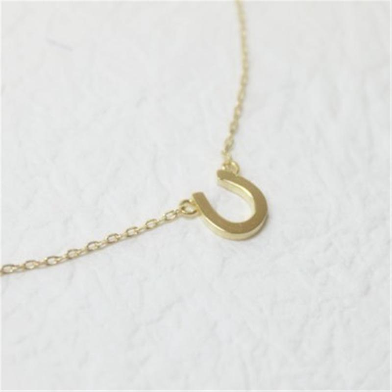 Necklace Horseshoe Smart Pendant Simple Fashion Clavicle Chain Necklace Tanabata Gift U-shaped Necklace