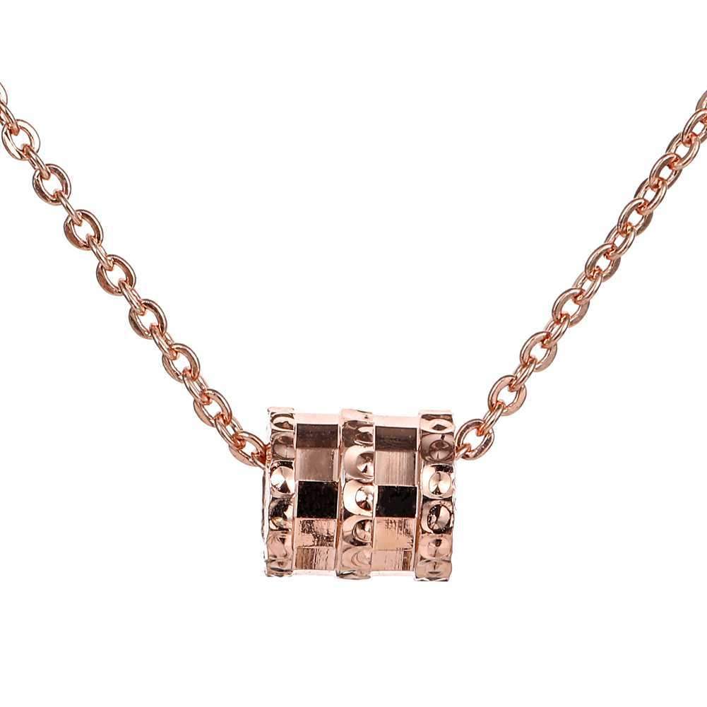 The same summer small waist geometric copper pendant women's small necklace clavicle chain jewelry