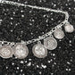 Popular Jewelry Trend Fashion Simple Portrait Engraving Coin Chain Necklace