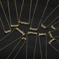 Fashion Personality Creative Item Jewelry Old English Cut Zodiac Necklace Straight