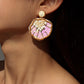 E1336 Jewelry Personality Beaded Sequins Colorful Earrings Design Shell Gradient Earrings