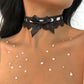 N9635 Fashion Temperament Short Necklace Lace Bow Simple Necklace Neck Fabric Creative Necklace