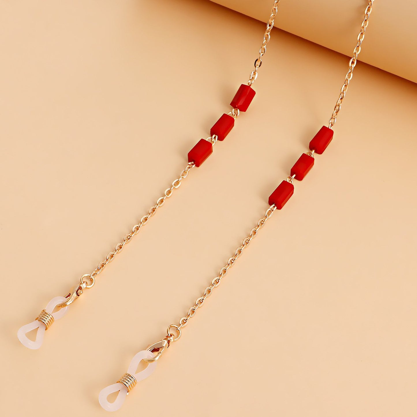Fashion popular mask hanging chain glasses chain necklace acrylic resin mask chain
