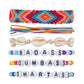 Accessories Braided Friendship Bracelet Bohemian Alphabet Shell Bracelet Ethnic Set of Chains