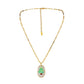 Irregular Oval Resin Christmas Snowflake Necklace Personality Fashion Simple Original Alloy Pendant Female