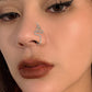 Jewelry creative winding metal geometric chain nose clip female personality bear eyes multiple nose ornaments