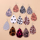 Jewelry Leopard Combination Leather Earrings Female Valentine's Day Fashion PU Earrings