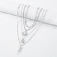 N9511 Jewelry Retro Sun Heart Flower Necklace Diamond Necklace Fashion Necklace Female