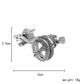Internet celebrity trend light luxury design silver men's luminous silver dragon circle ring