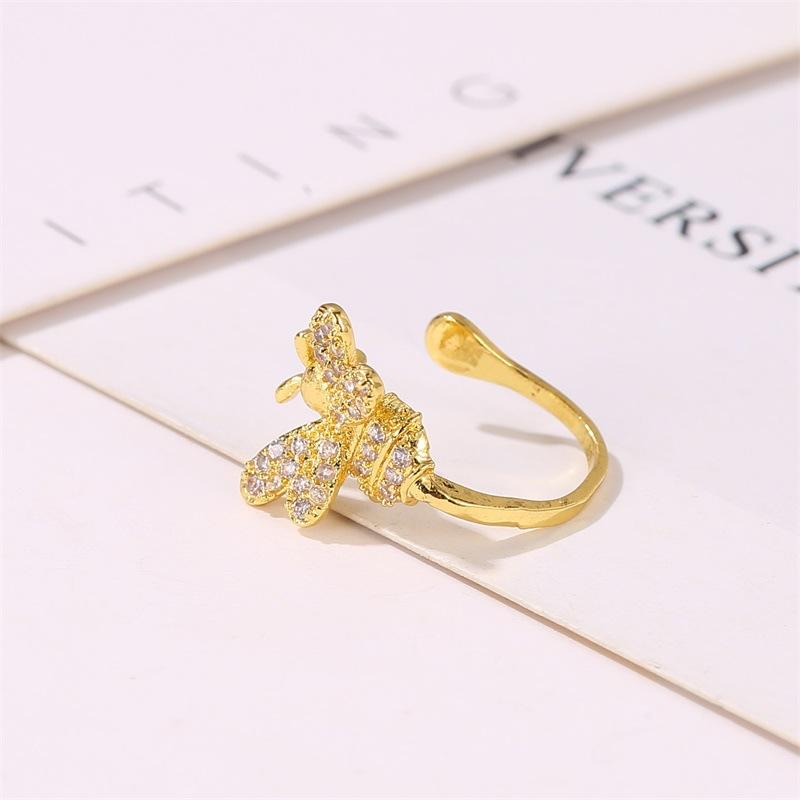 Earrings Cute Bee Ear Clip No Ear Pierce Earring Female Personality Diamond Insect Ear Bone Clip